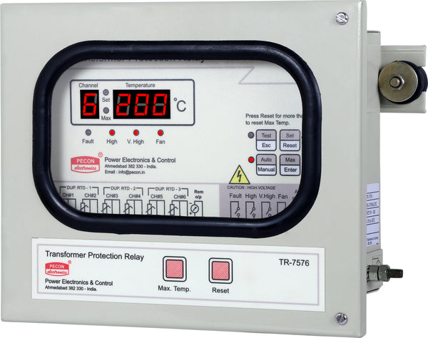 TR-7576-C Transformer Protection Relay with 6 Channel Temperature Scanner
